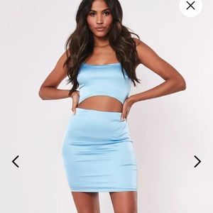 Misguided rib cut dress